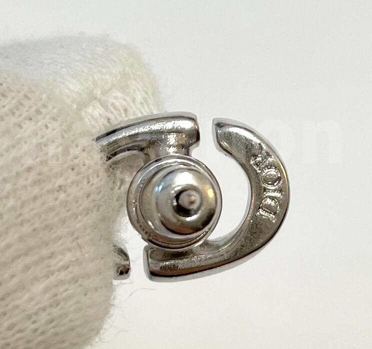 【国内直営即発】タイムレス！DIOR★CD NAVY スタッズ ピアス